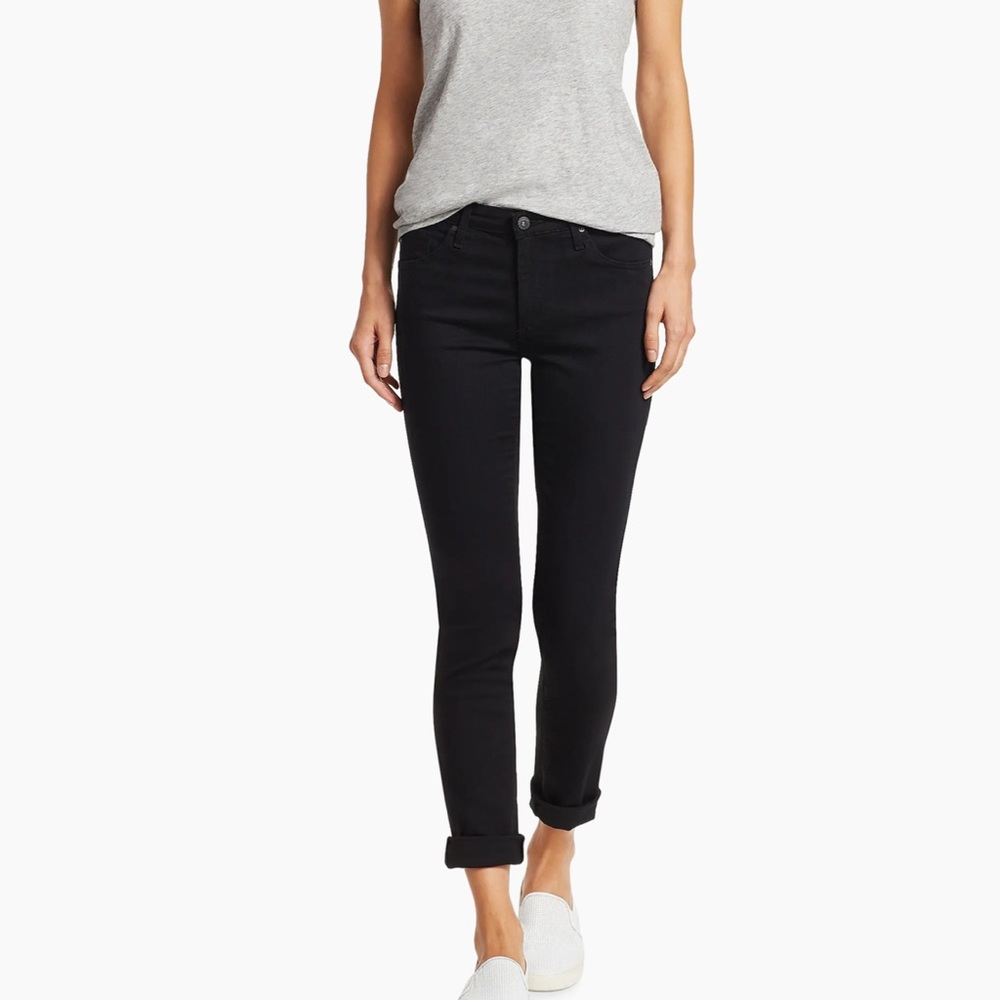 AG Adriano Goldschmied Black Skinny ‘Prima’ Jeans